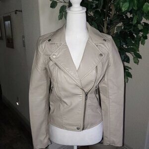 Blank NYC Faux Leather Taupe Moto